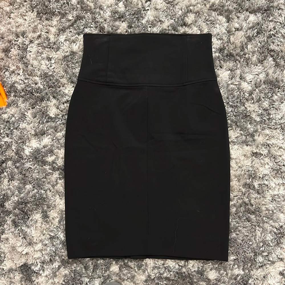 Black high waisted, why the waistband, pencil skirt